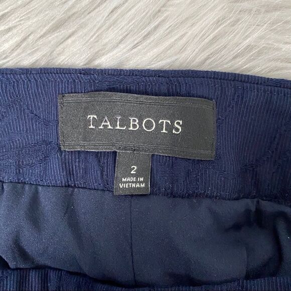 Talbots Navy Cropped pants - size 2 - Picture 6 of 7
